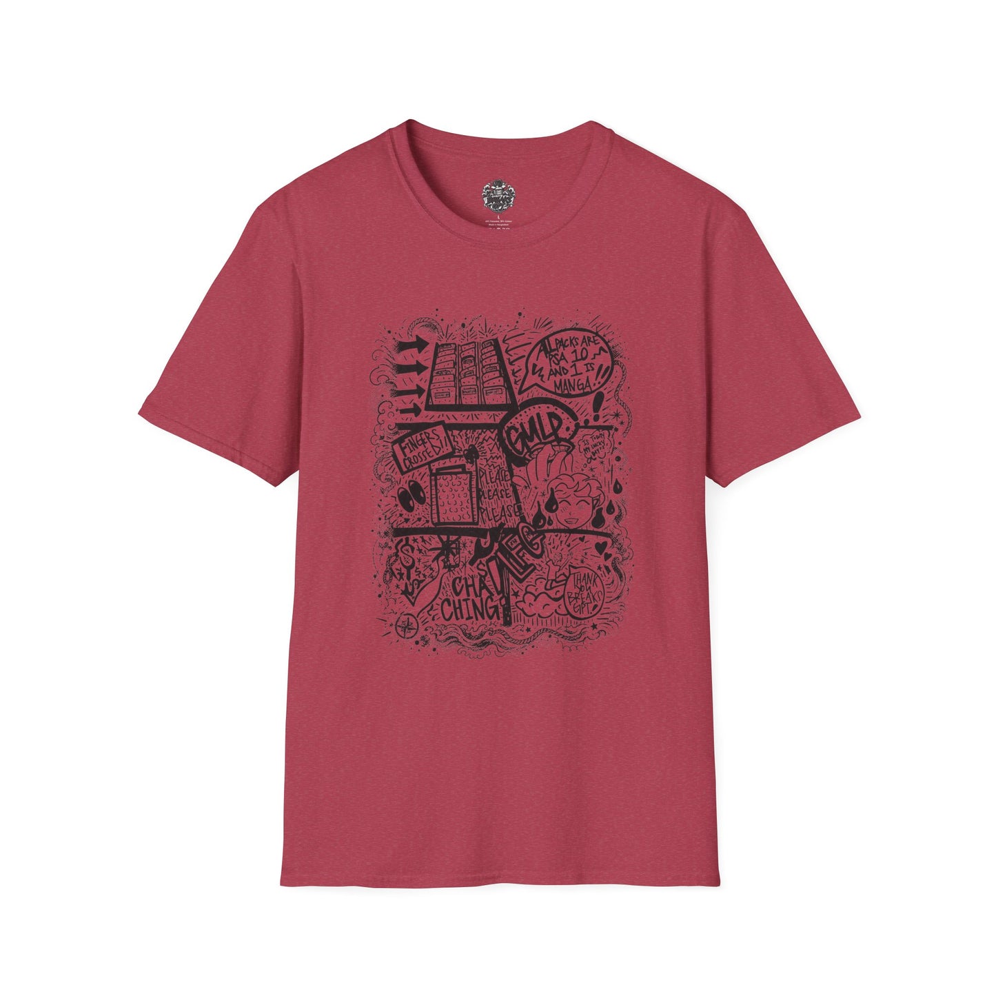 BreaksGPT Manga Card Breaker T-Shirt | Pirate Trading Card Graphic Tee