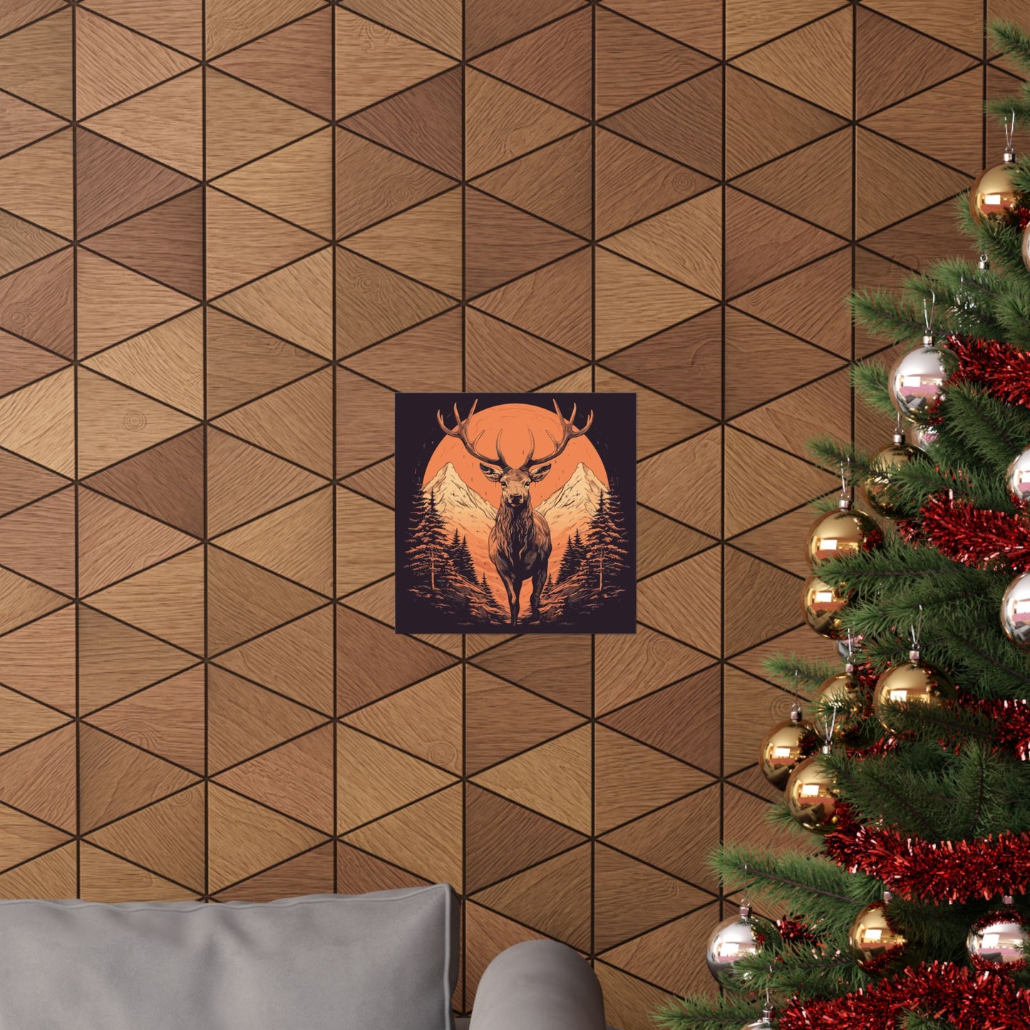 Forest King Square Art Print