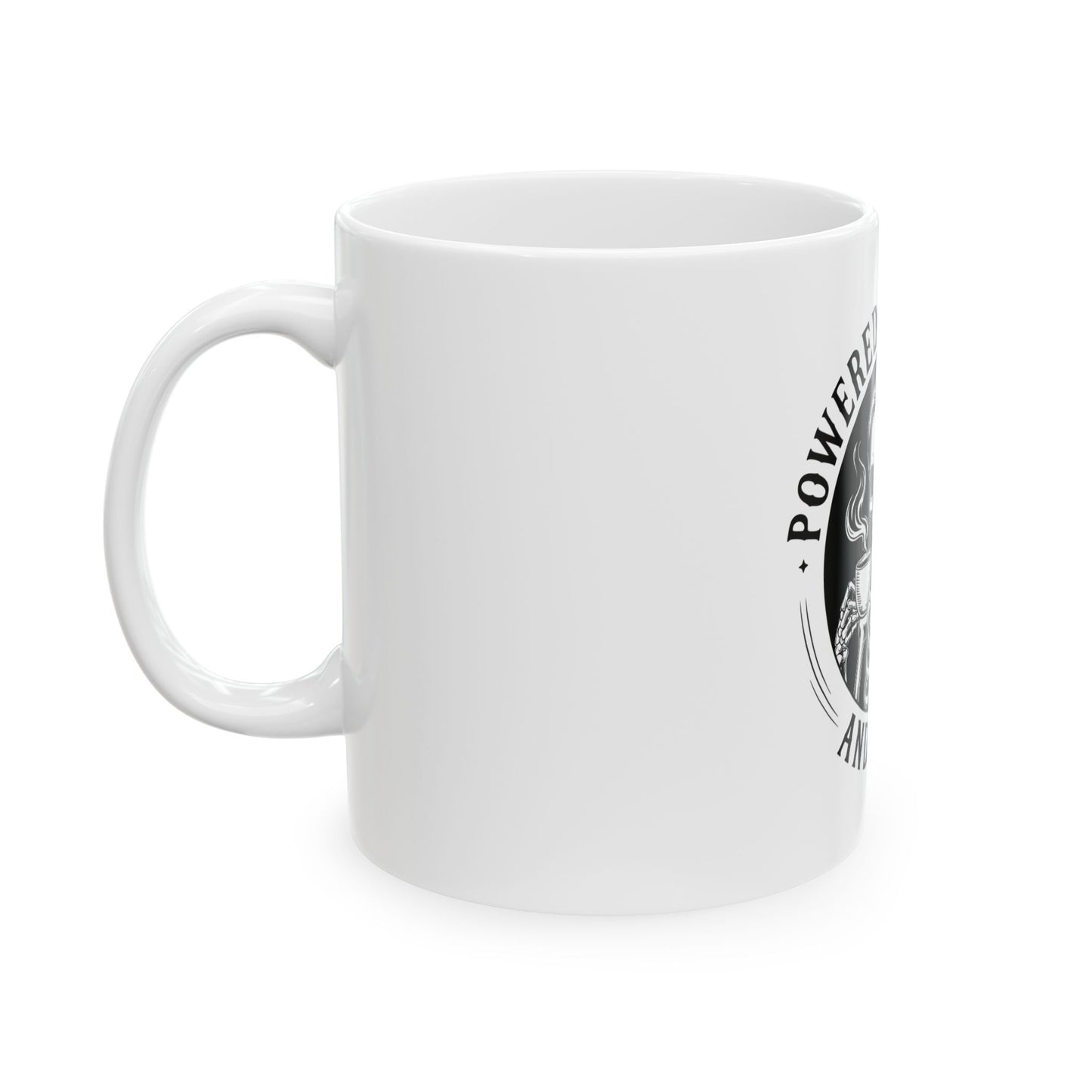 Powered by Caffeine and Chaos Coffee Mug