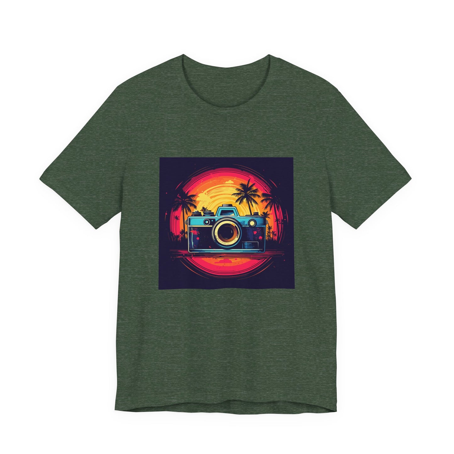 Retro Camera Sunset Tee