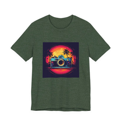 Retro Camera Sunset Tee