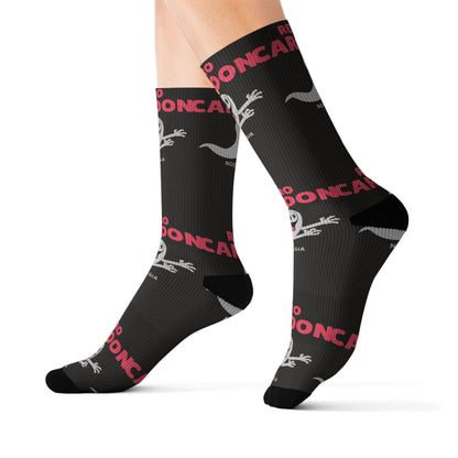 Retro Cartoon Ghost Crew Socks