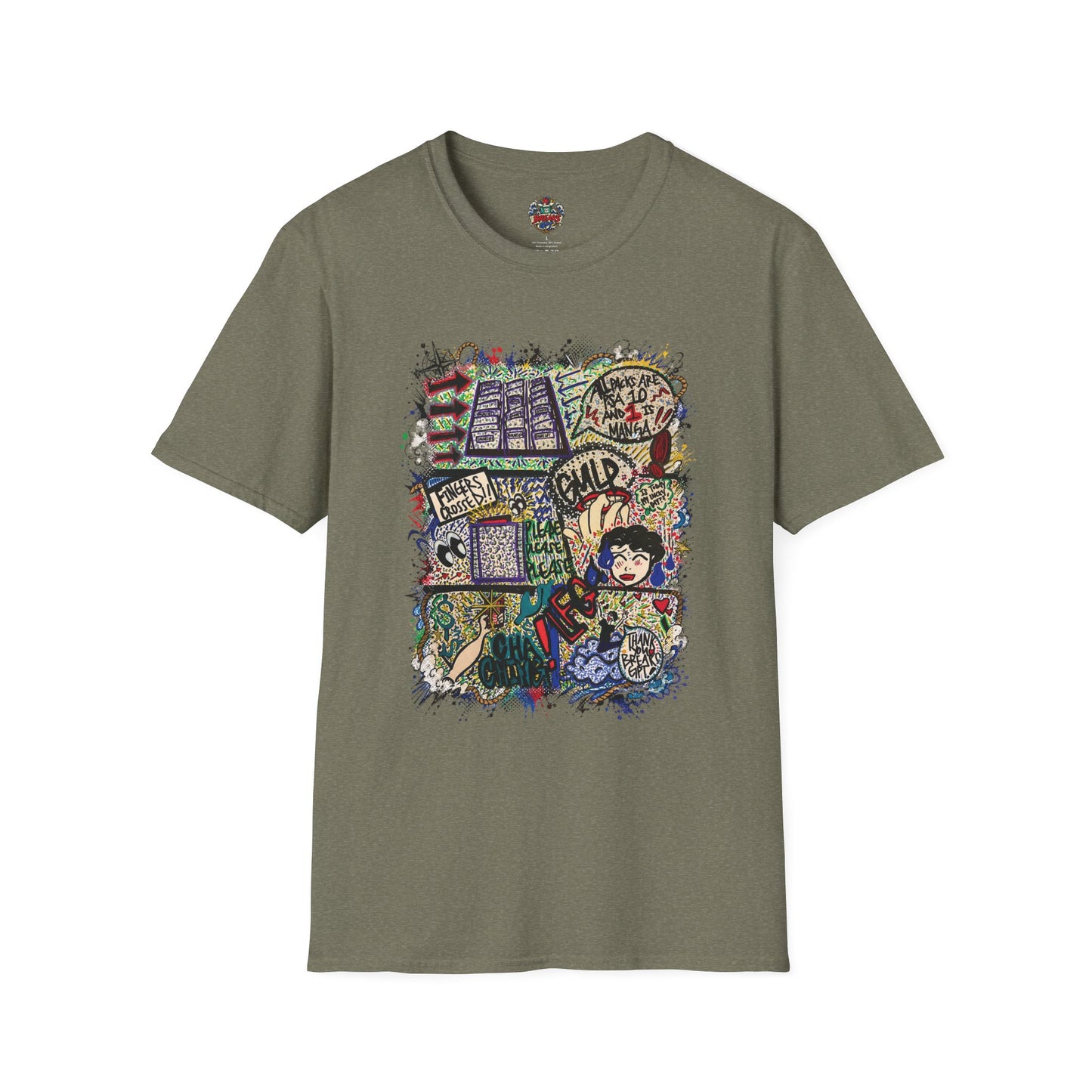 BreaksGPT Manga Card Breaker T-Shirt | Pirate Trading Card Graphic Tee Color Version