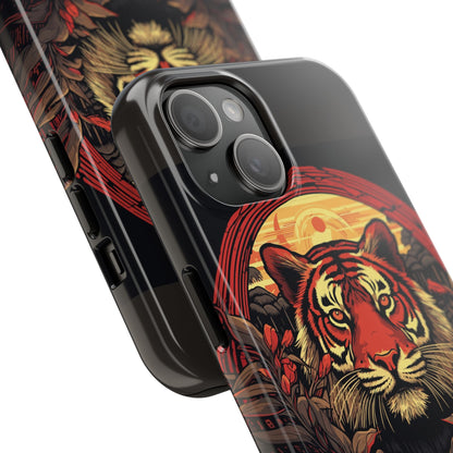 Tiger Wreath Tough Phone Case