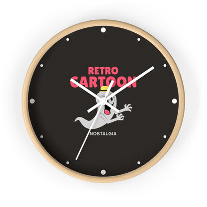 Retro Cartoon Ghost Wall Clock