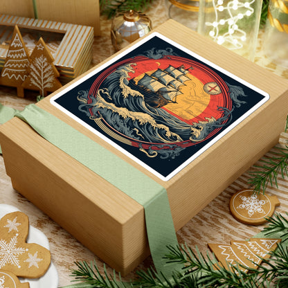 Tall Ship Storm Sticker