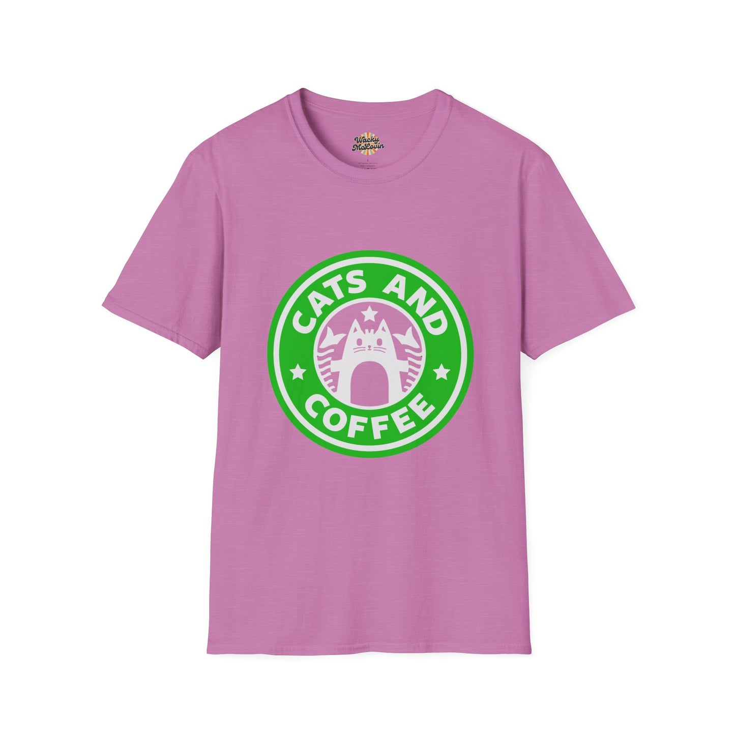 Cats And Coffee Retro Café Tee