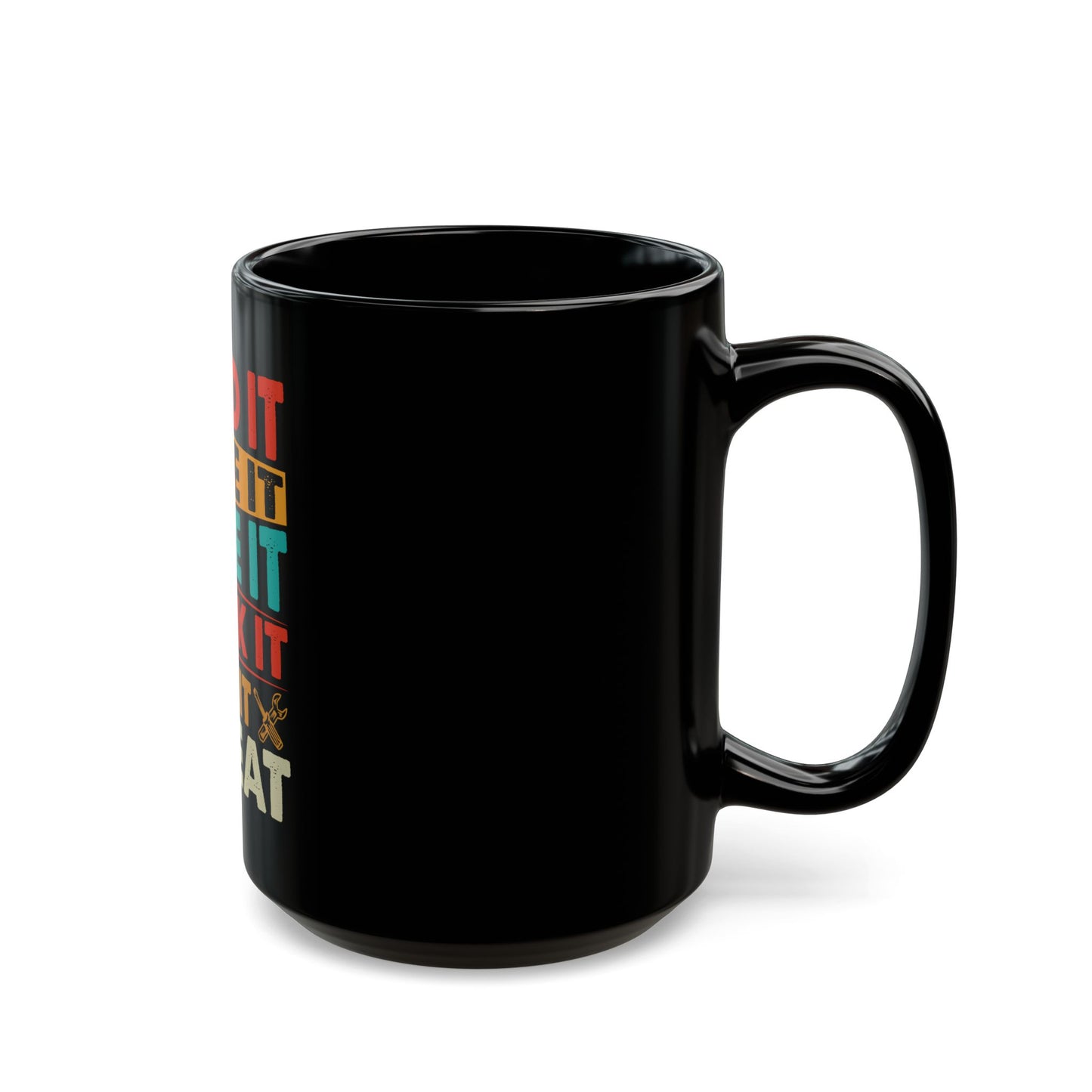 Build It Tune It Race It Black Coffee Mug
