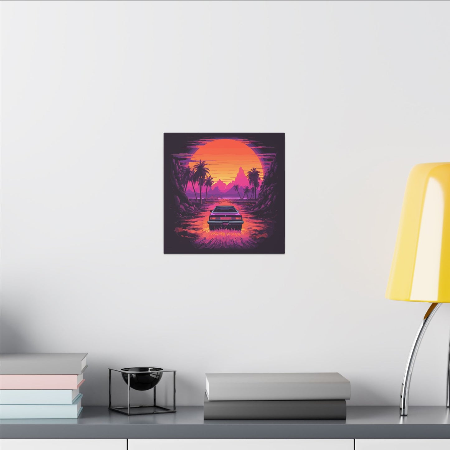Drive-In Night Canvas Print