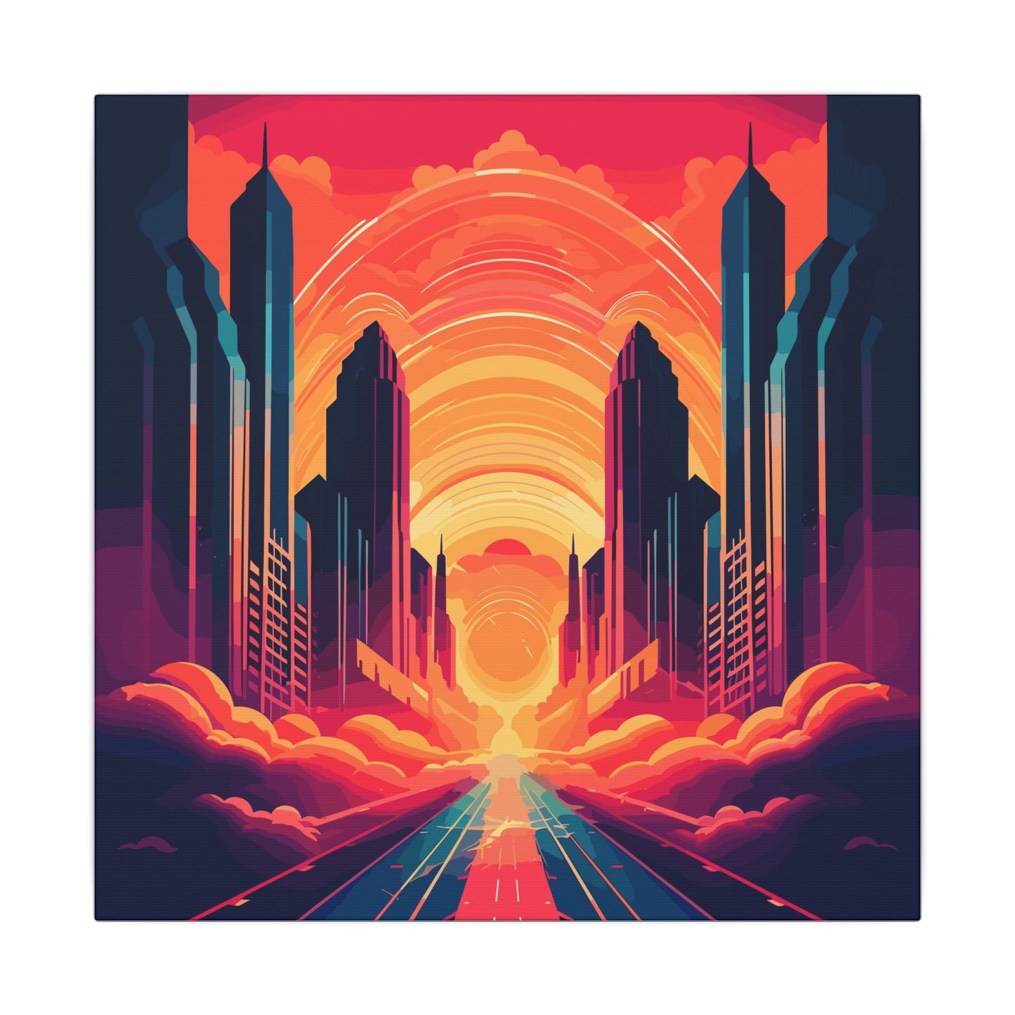 Twin Palms Canvas Print
