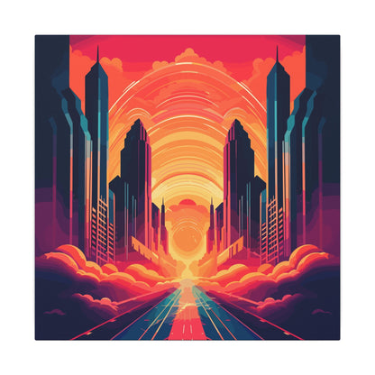 Twin Palms Canvas Print