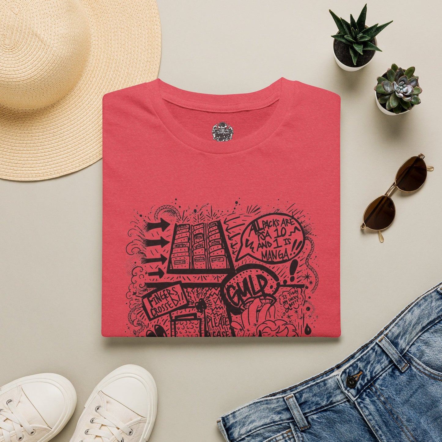 BreaksGPT Manga Card Breaker T-Shirt | Pirate Trading Card Graphic Tee