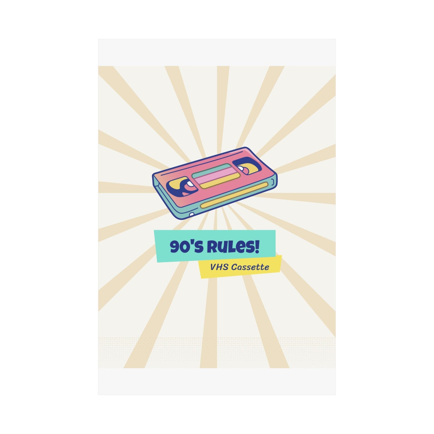 90's Rules! Retro Poster