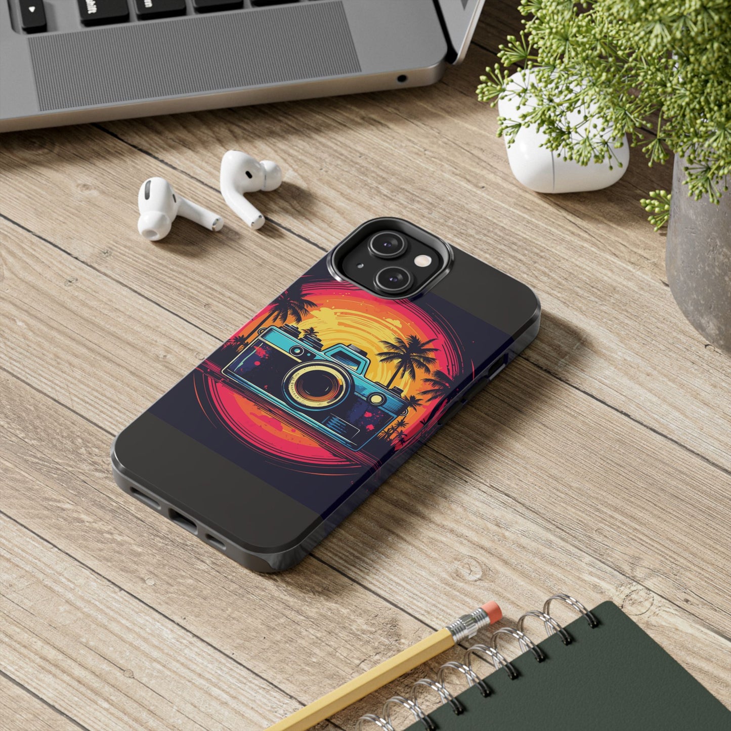 Retro Camera Sunset Tough Phone Case
