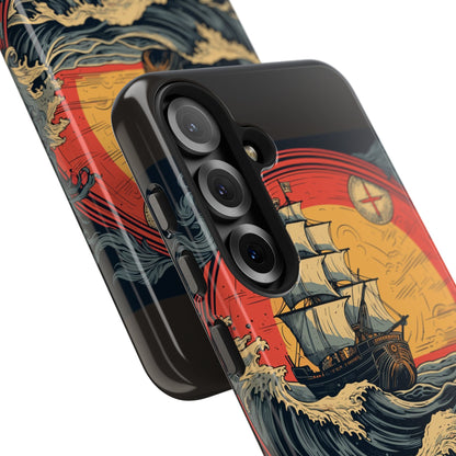 Tall Ship Storm Tough Phone Case