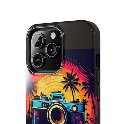 Retro Camera Sunset Tough Phone Case
