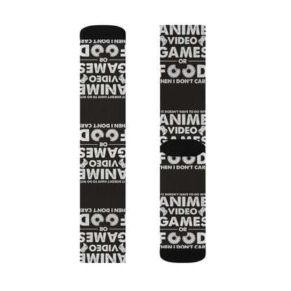 Anime, Video Games, or Food Crew Socks