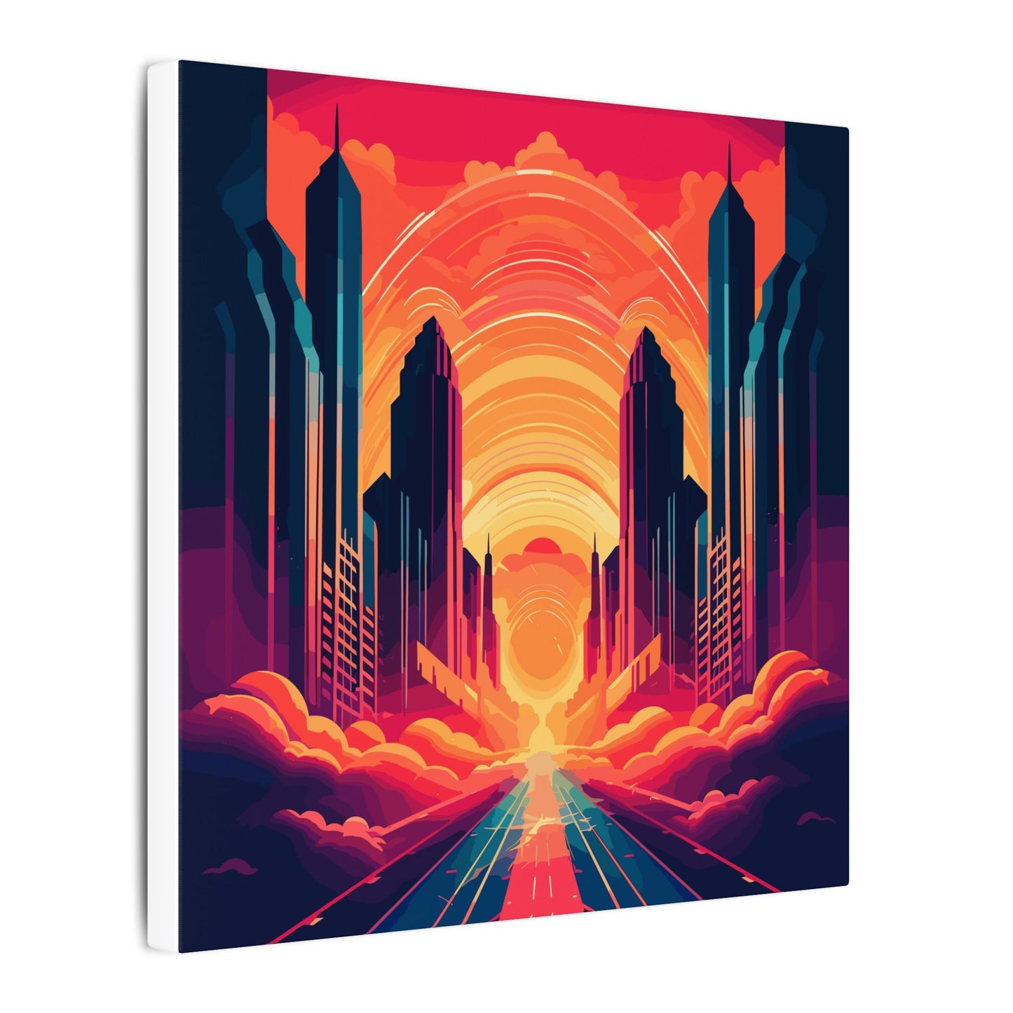 Twin Palms Canvas Print
