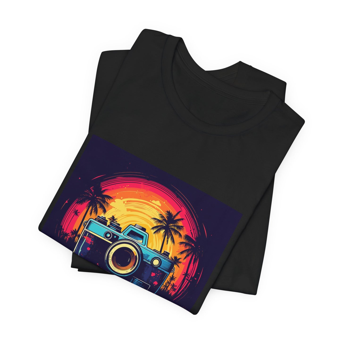 Retro Camera Sunset Tee