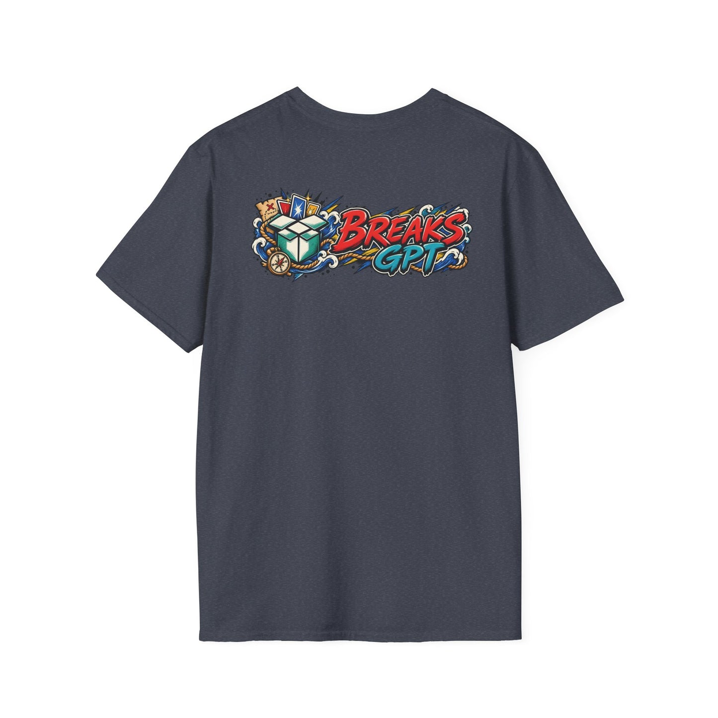 BreaksGPT Manga Card Breaker T-Shirt | Pirate Trading Card Graphic Tee Color Version