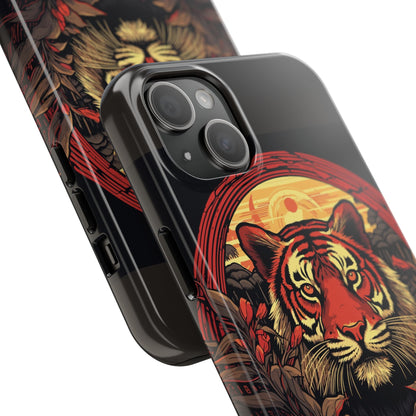 Tiger Wreath Tough Phone Case