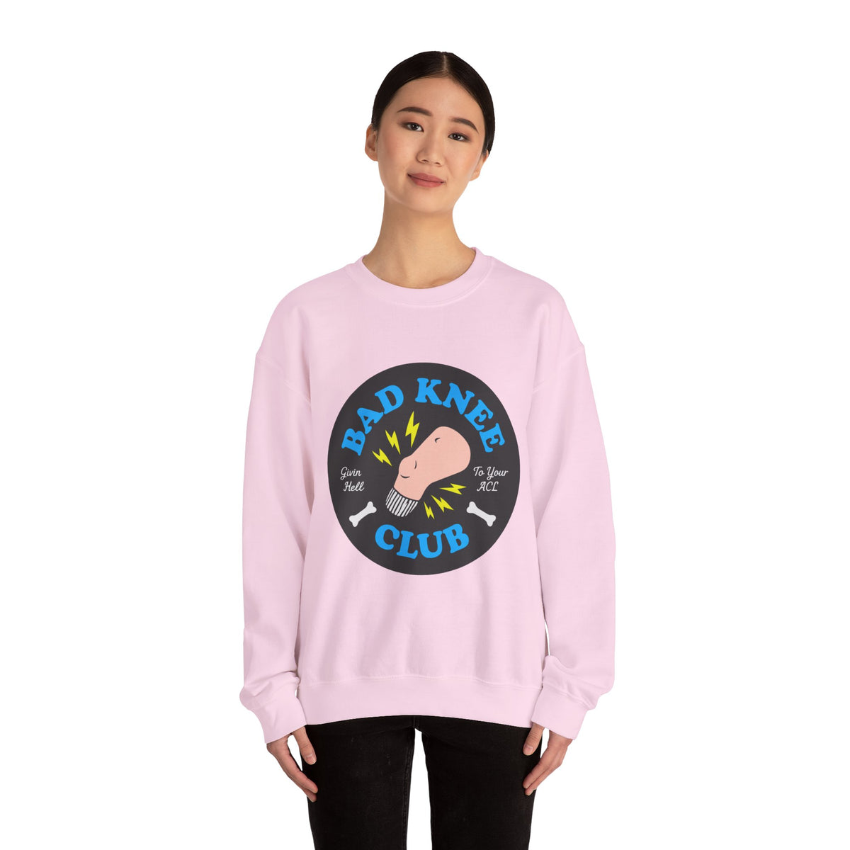 Bad Knee Club sweatshirt | Funny knee pain graphic crewneck