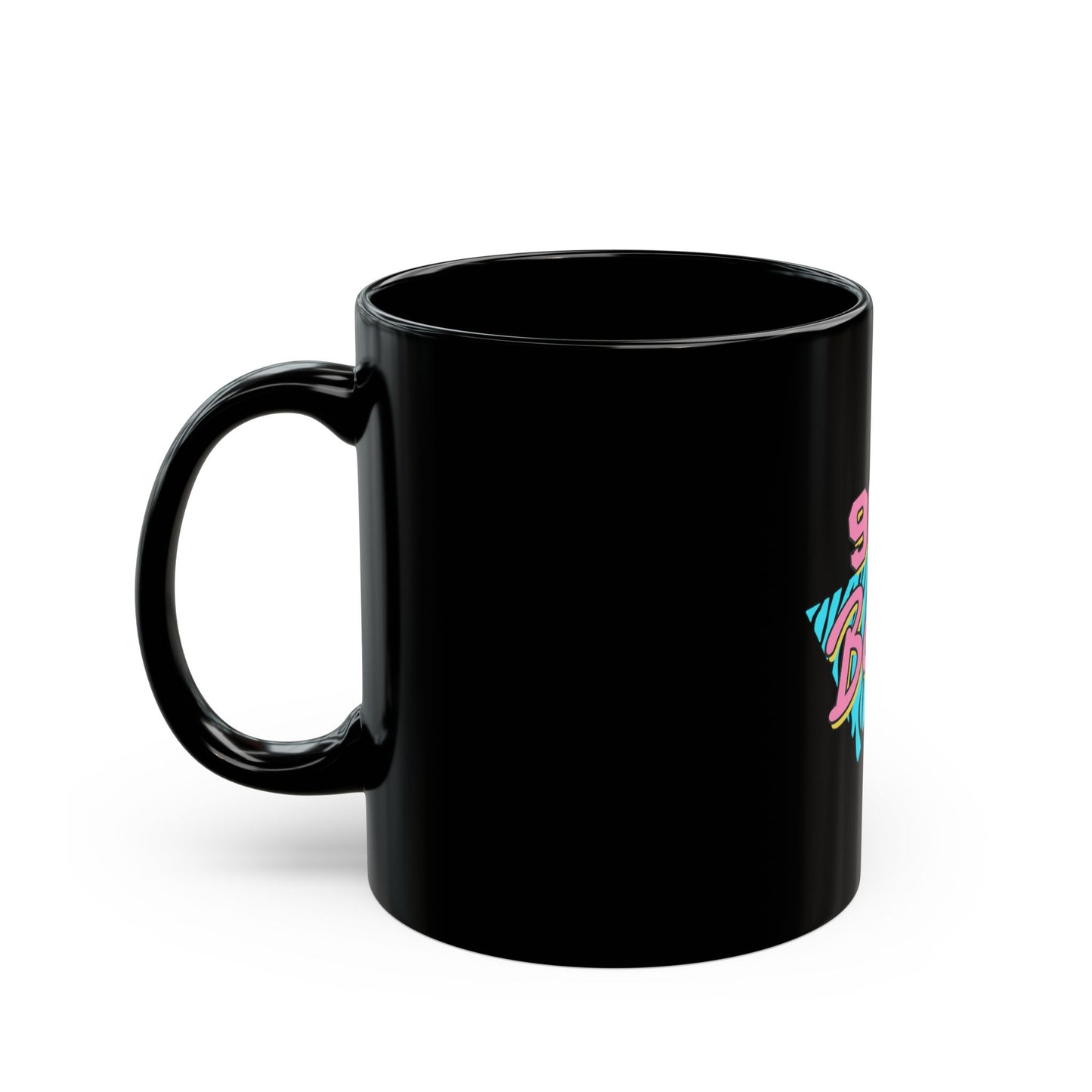 90's Babe Black Mug