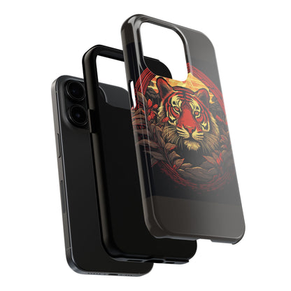 Tiger Wreath Tough Phone Case