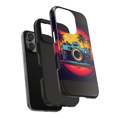 Retro Camera Sunset Tough Phone Case