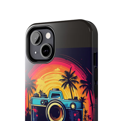 Retro Camera Sunset Tough Phone Case