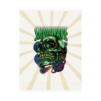 Skullwave Retro Poster