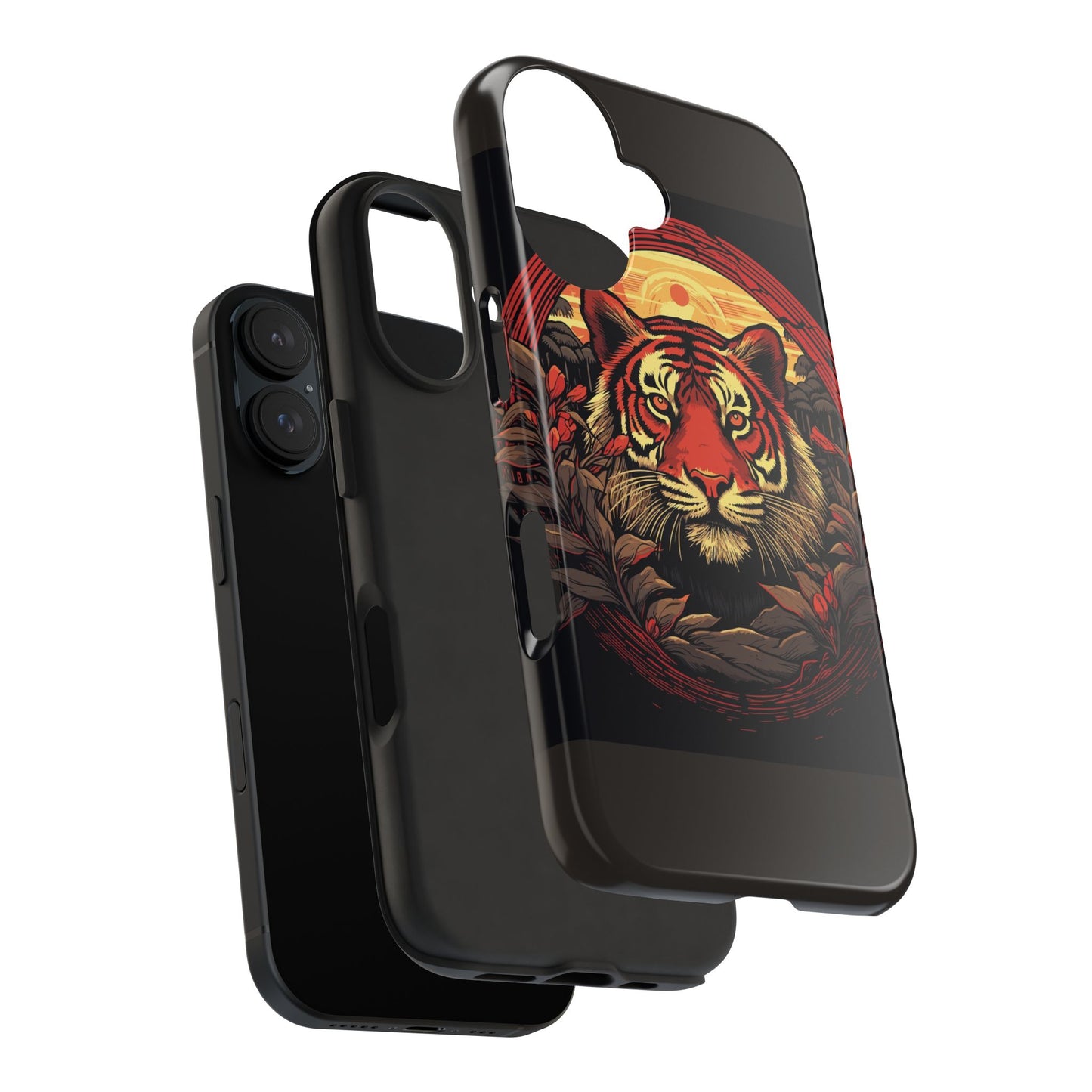Tiger Wreath Tough Phone Case