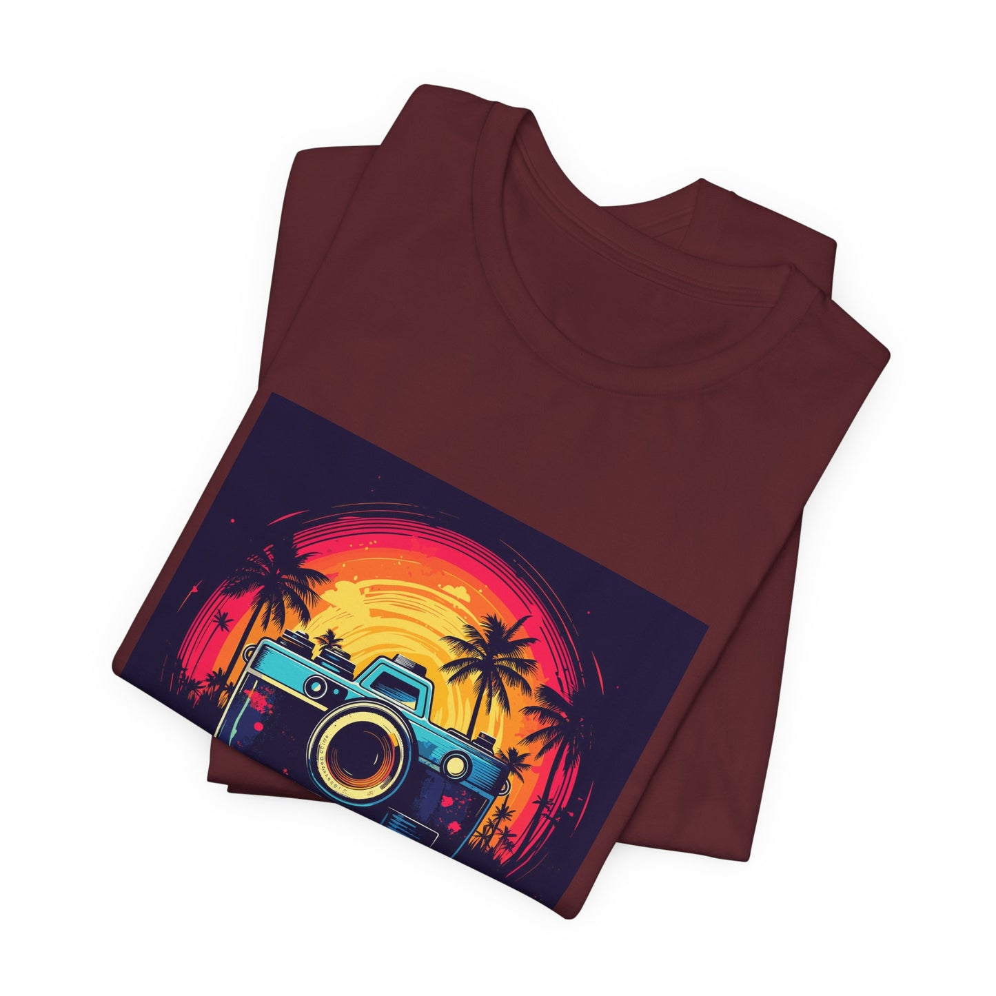 Retro Camera Sunset Tee
