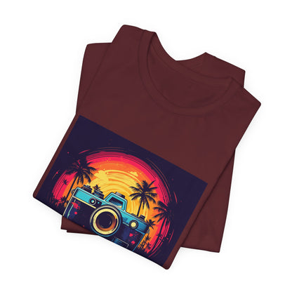 Retro Camera Sunset Tee