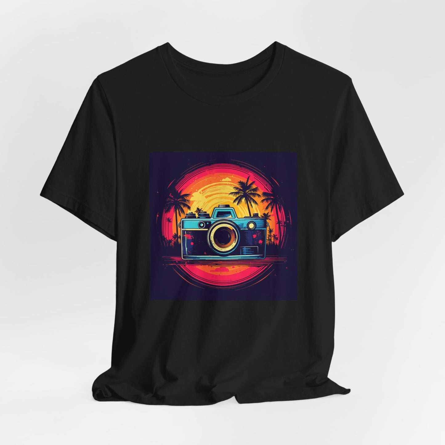 Retro Camera Sunset Tee