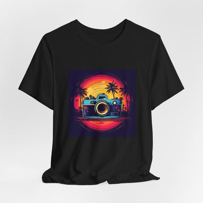 Retro Camera Sunset Tee