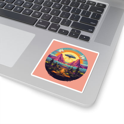 Rainbow Saucer Sticker