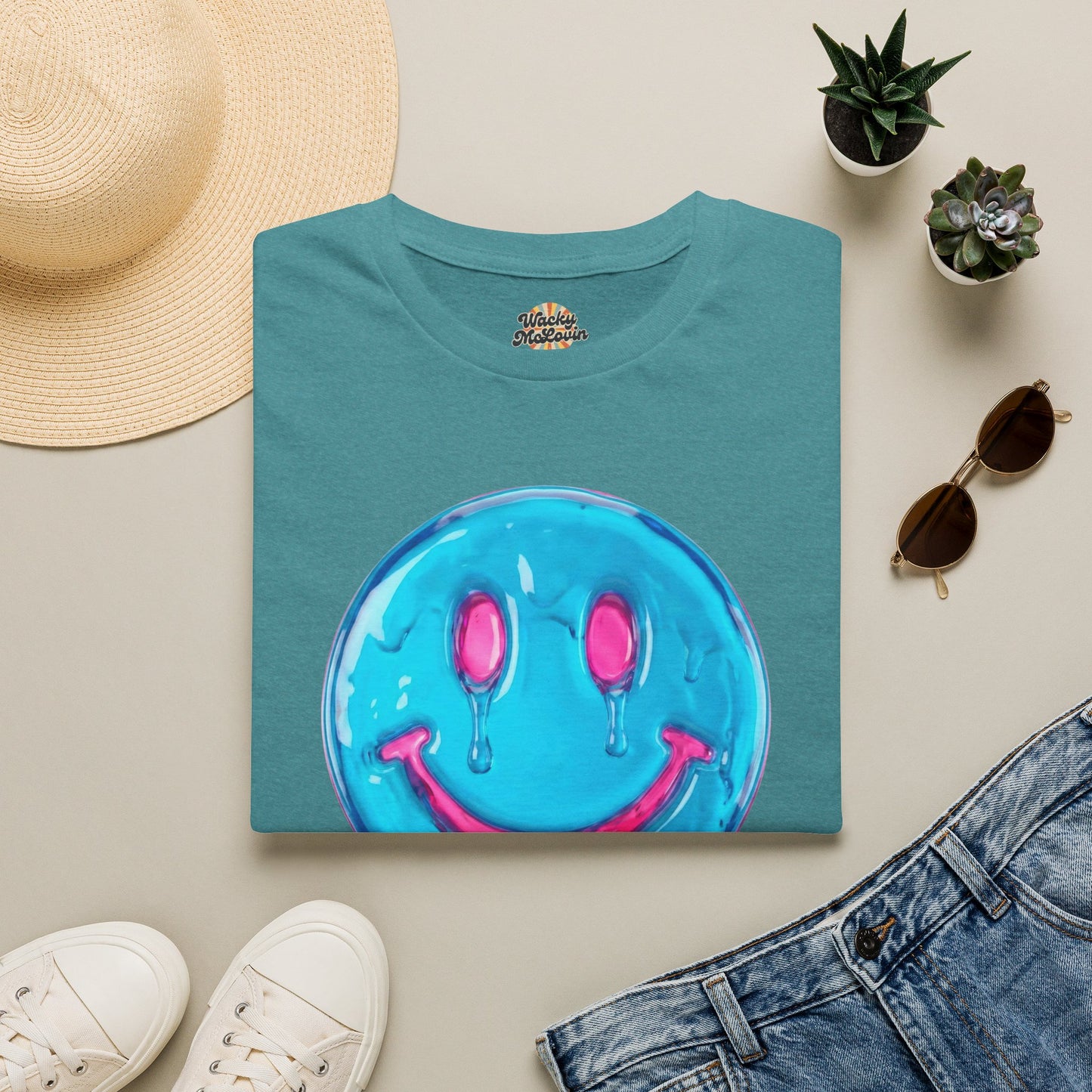 Melted Smile Vaporwave Tee