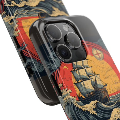 Tall Ship Storm Tough Phone Case