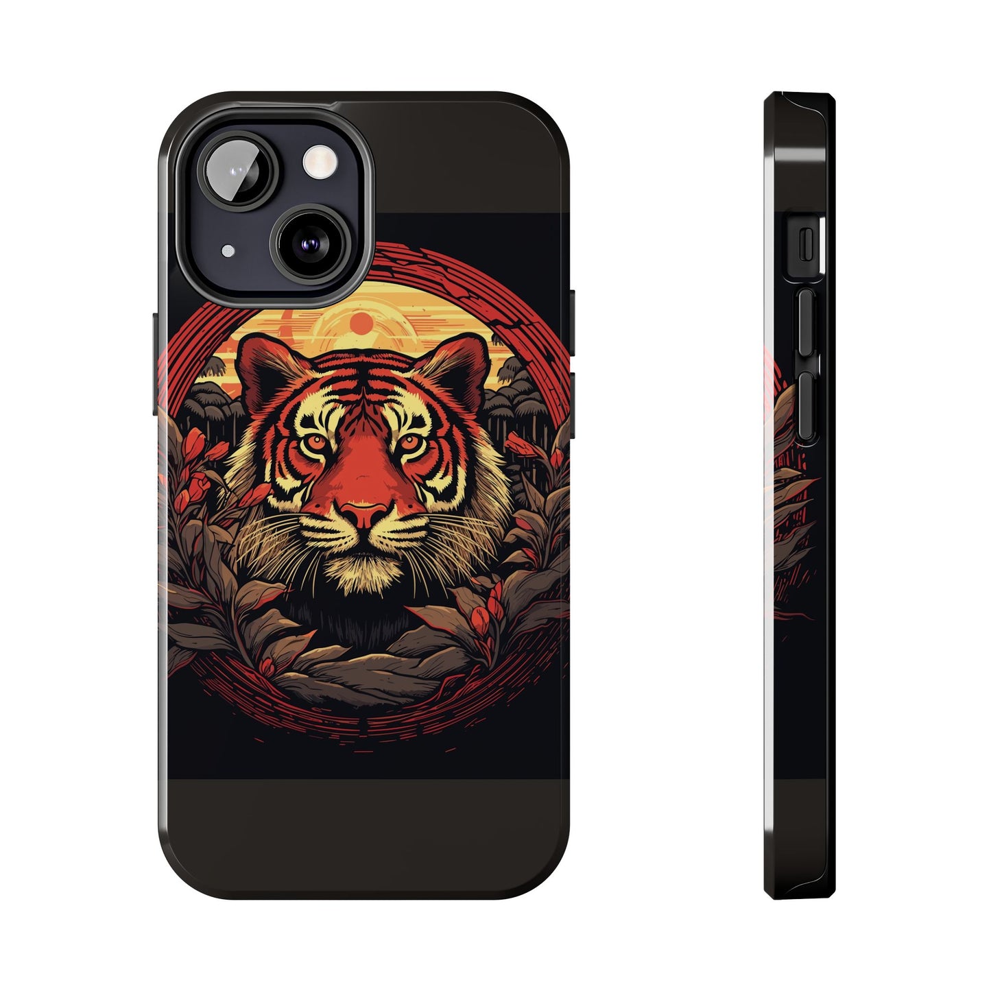 Tiger Wreath Tough Phone Case
