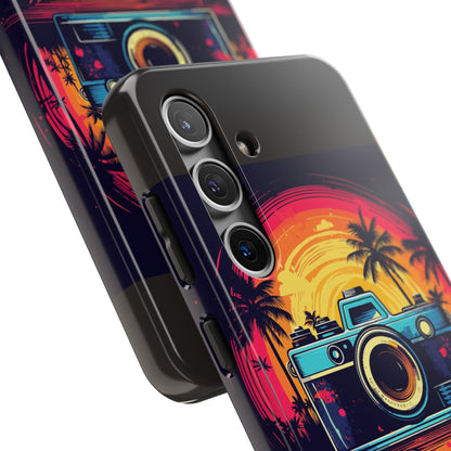 Retro Camera Sunset Tough Phone Case