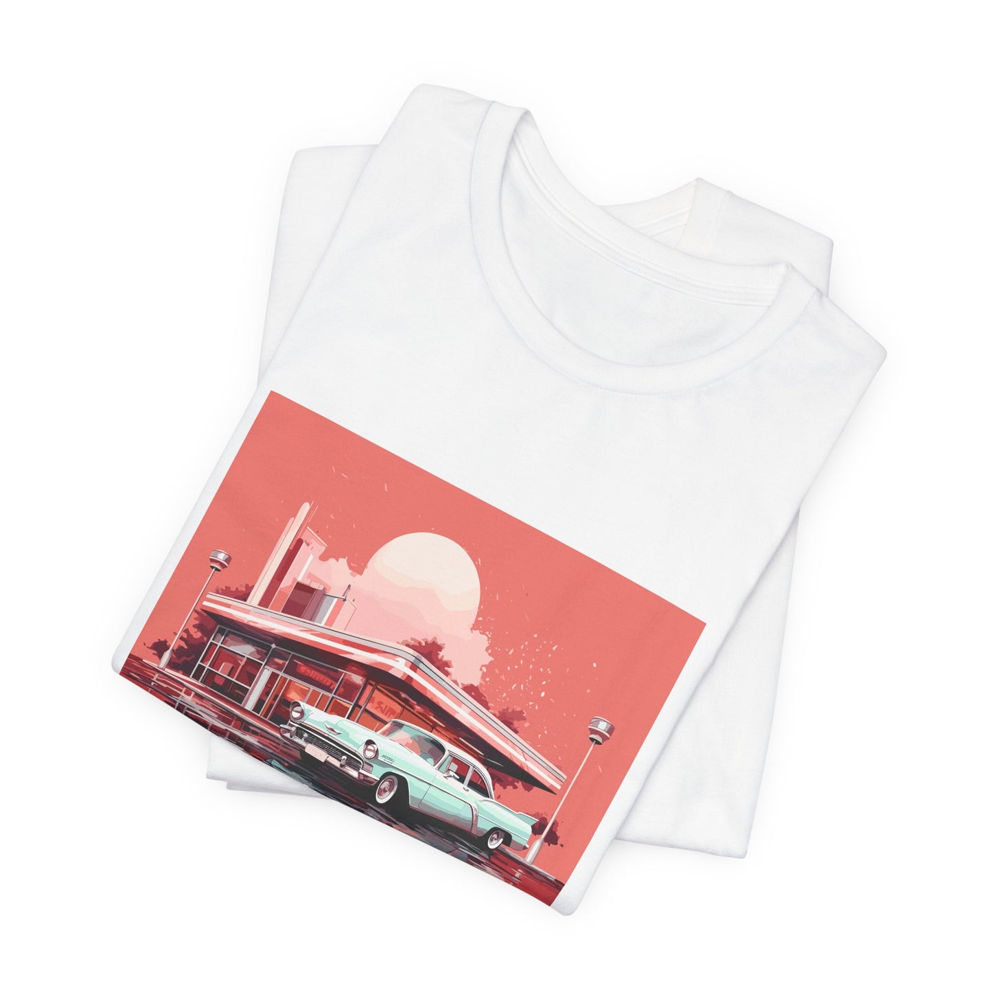 Chrome & Neon Diner Tee