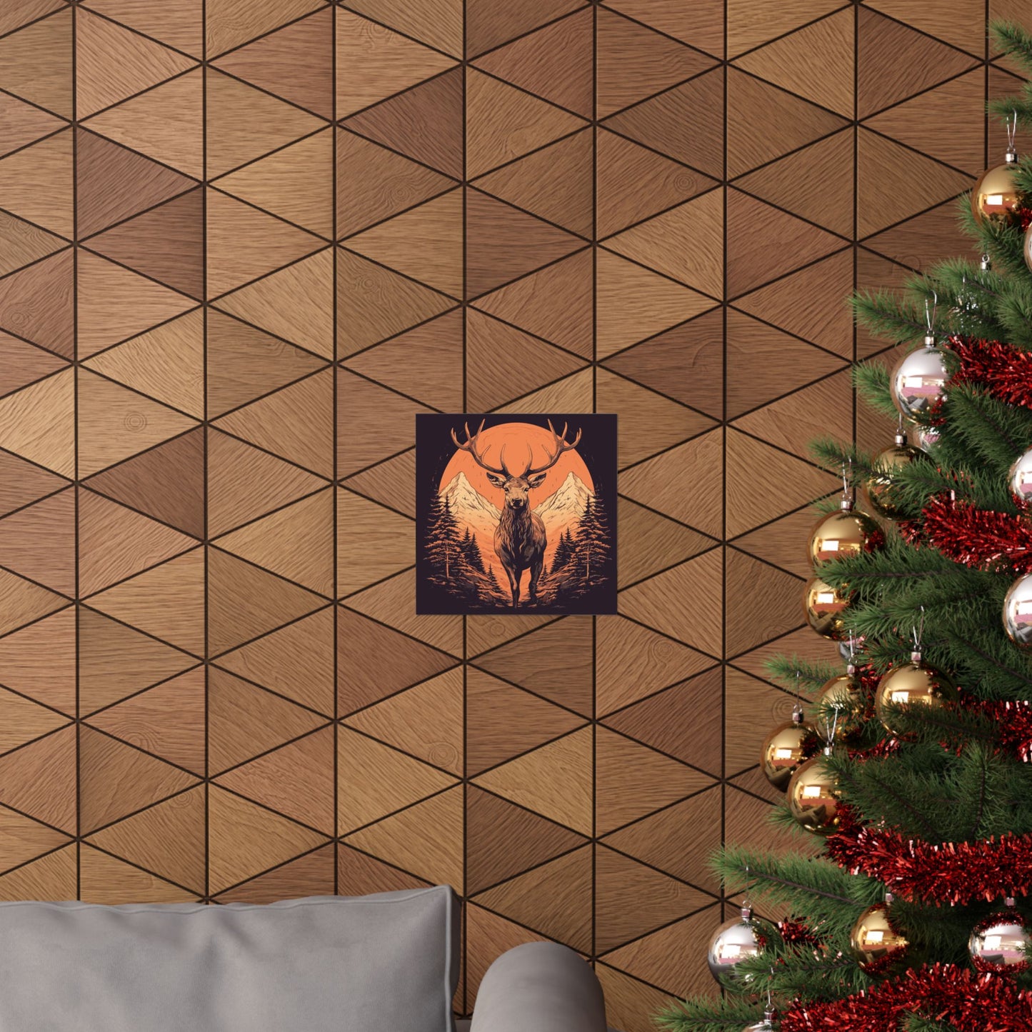 Forest King Square Art Print
