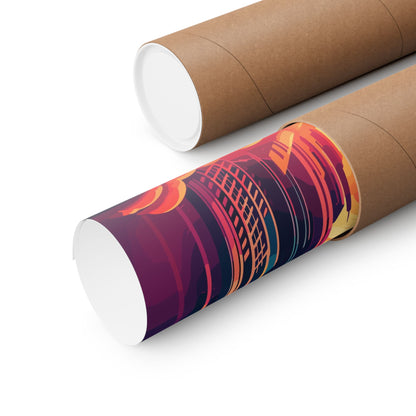 Twin Palms Square Art Print