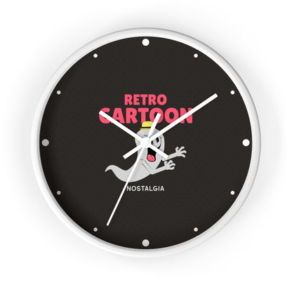 Retro Cartoon Ghost Wall Clock