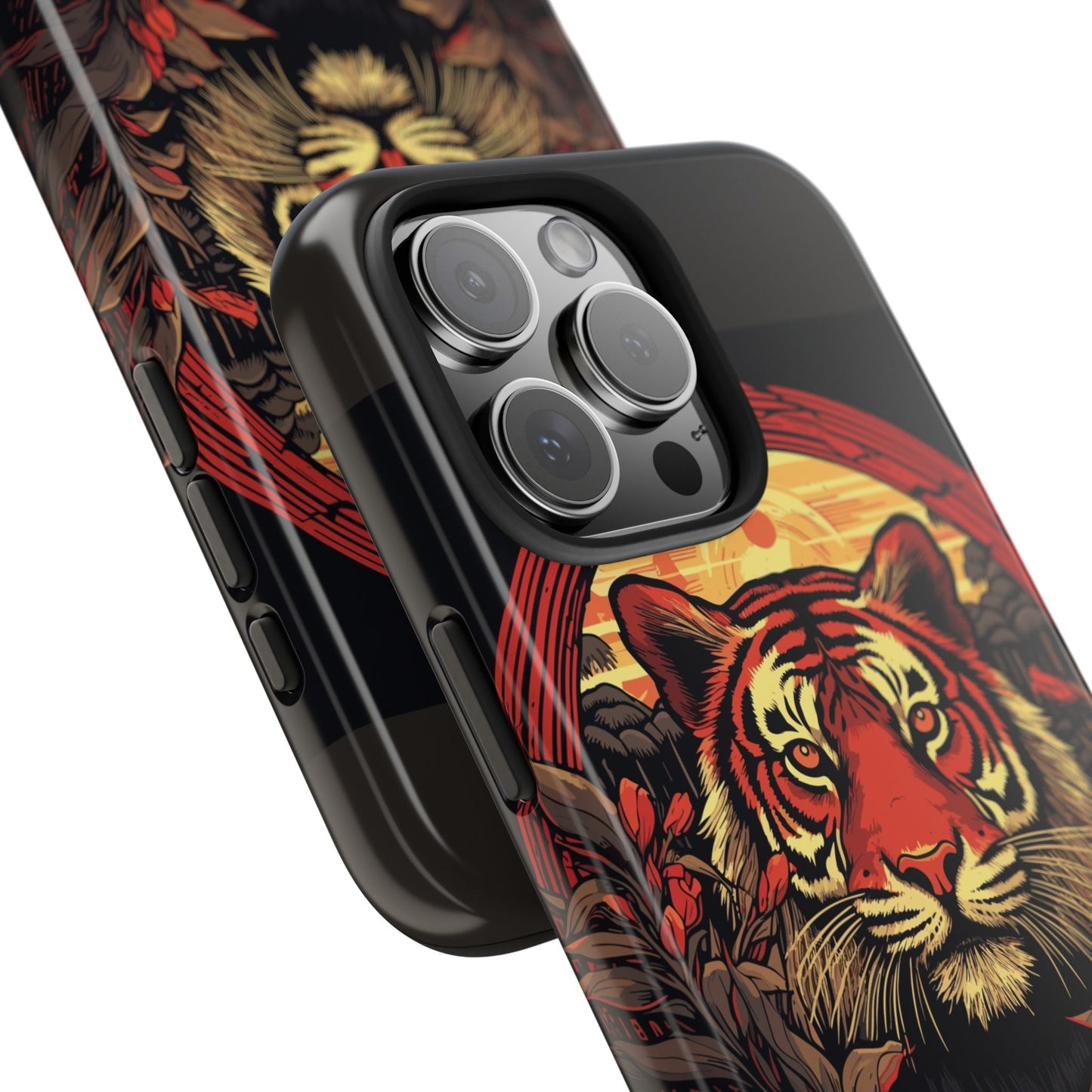 Tiger Wreath Tough Phone Case