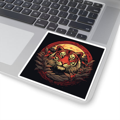 Tiger Wreath Sticker