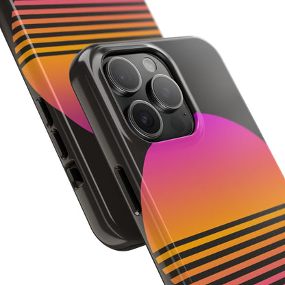 Sunset Grid Tough Phone Case