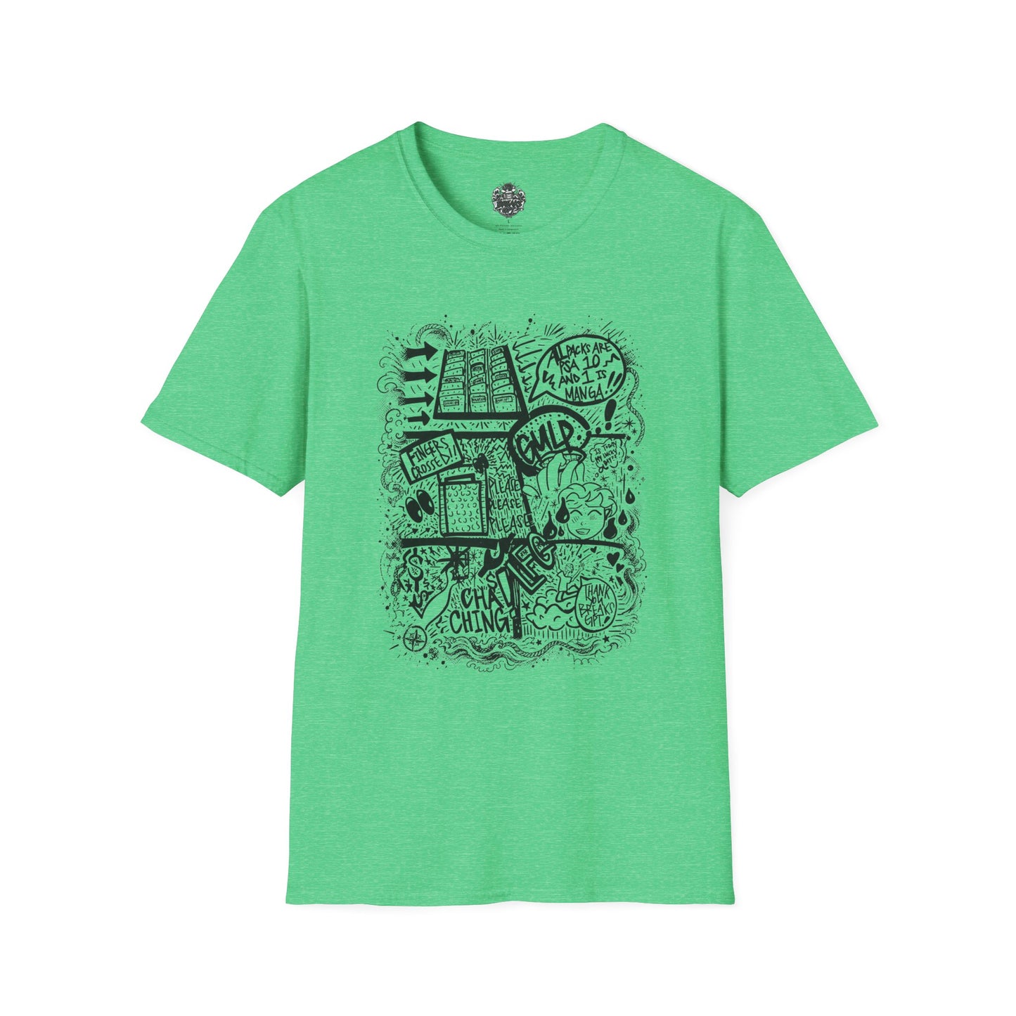 BreaksGPT Manga Card Breaker T-Shirt | Pirate Trading Card Graphic Tee