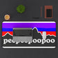 PeePeePooPoo Funny Desk Mat | Gamer Mouse Pad | Parody Outdoor Style Desk Pad | Gaming Setup Desk Mat